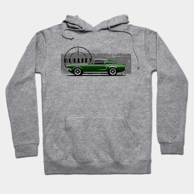 The iconic muscle car from McQueen movie Hoodie by jaagdesign